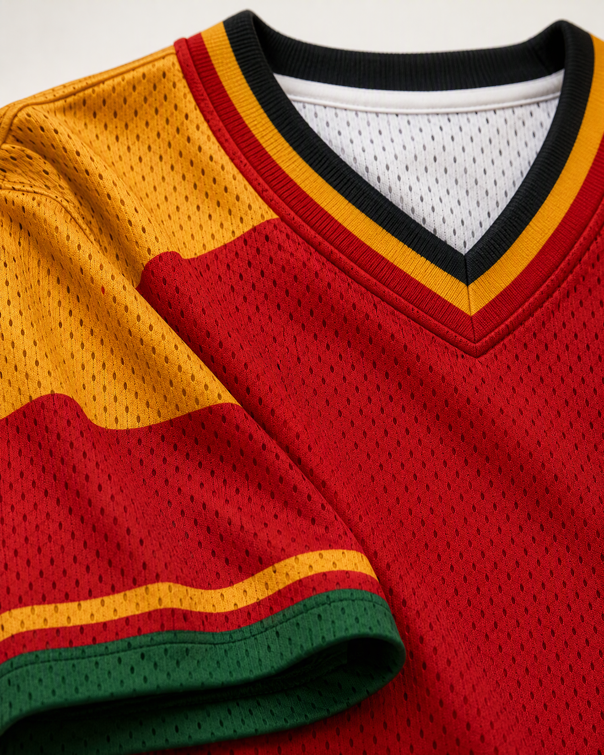 The Lord Bless You 24 — Ghana Faith Jersey — detail sleeve — digital product visualization