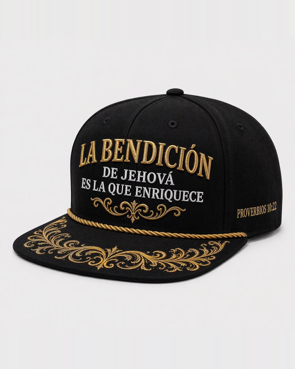 Gorra La Bendición — Plana (flat brim snapback)
