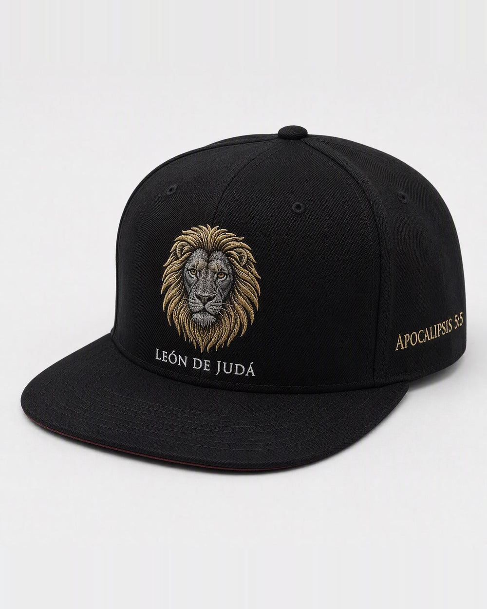Gorra León de Judá — Plana (flat brim snapback)