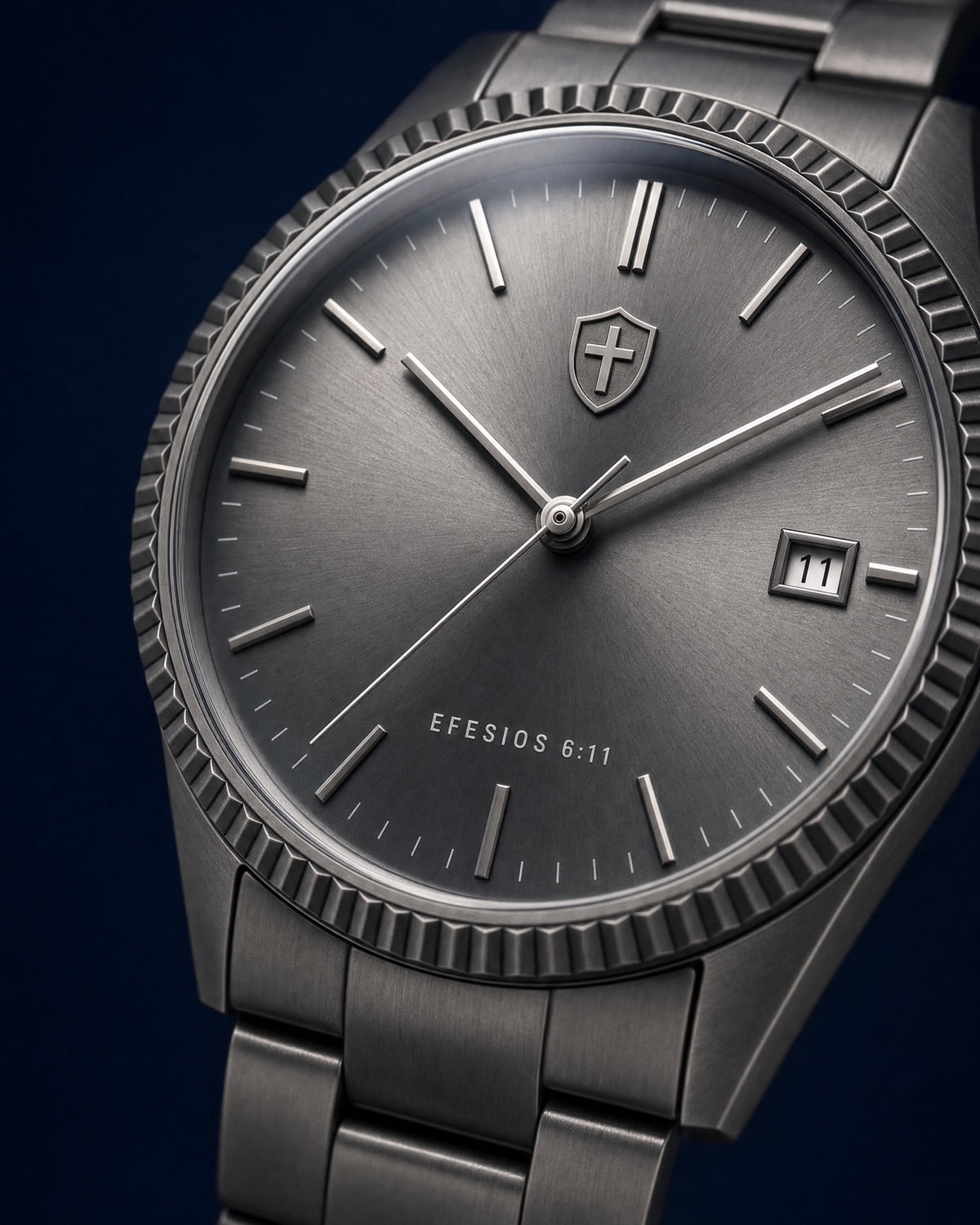 Armadura dial close-up with Efesios 6:11