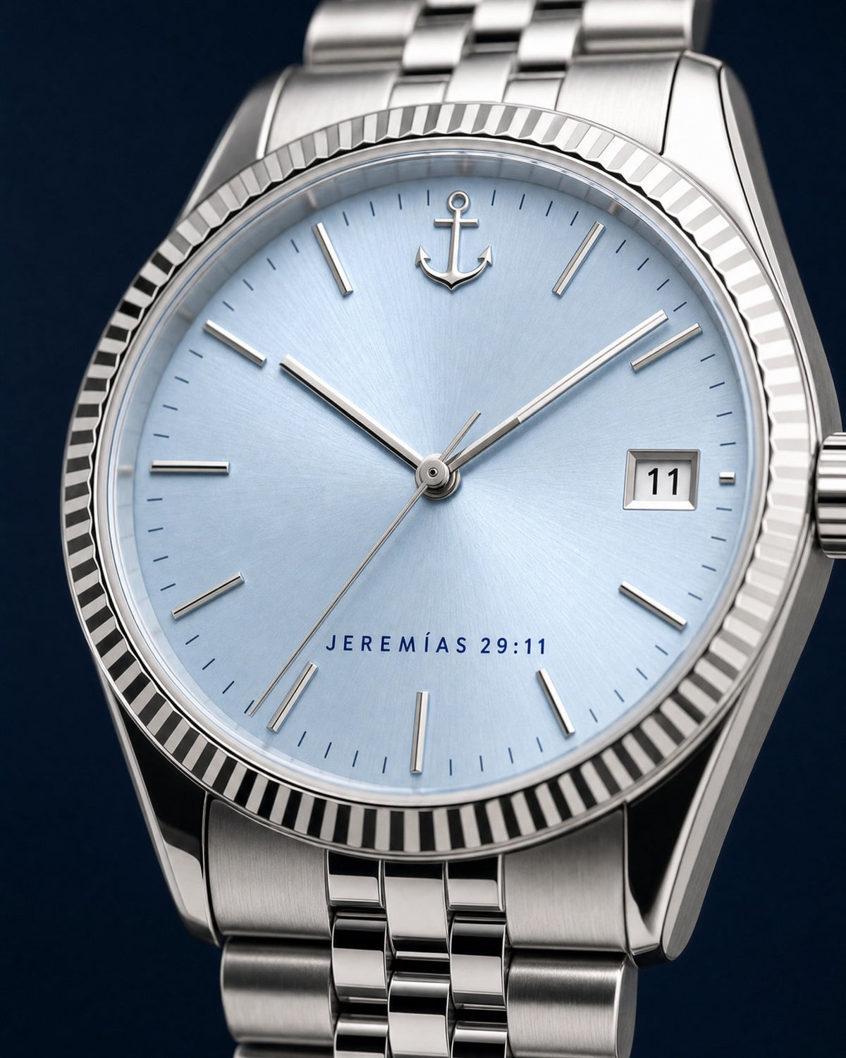 Esperanza dial close-up with Jeremías 29:11