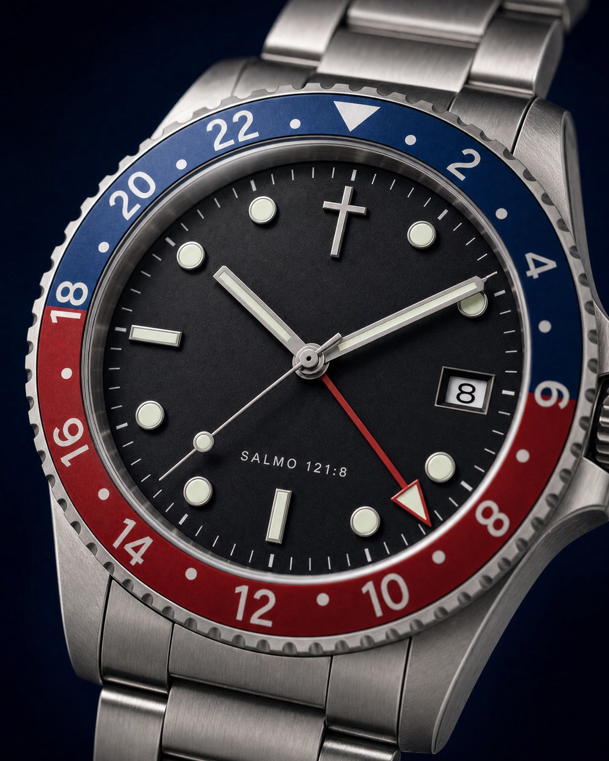Guarda dial close-up with Salmo 121:8