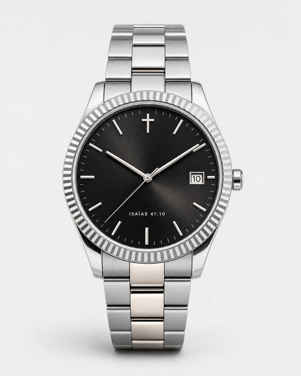 No Temas watch, jet black sunray dial